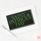 St. Patrick's Day Rechthoekige Sticker (Envelop)