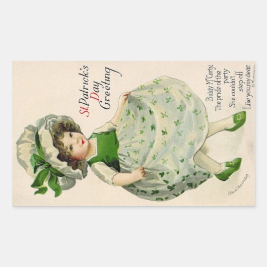 St. Patrick's Day Rechthoekige Sticker (Voorkant)
