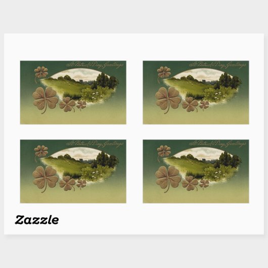  St. Patrick's Day Rechthoekige Sticker (Vel)