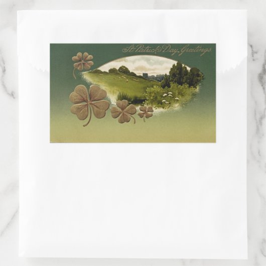 St. Patrick's Day Rechthoekige Sticker (Tas)