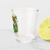 St. Patrick's Day Regenboog en Pot met Goud Shot Glas (Rechts)