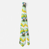 St. Patrick's Day Regenboog Kabouter Lucky Charms Stropdas (Voorkant)
