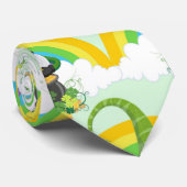 St. Patrick's Day Regenboog Kabouter Lucky Charms Stropdas (Opgerold)