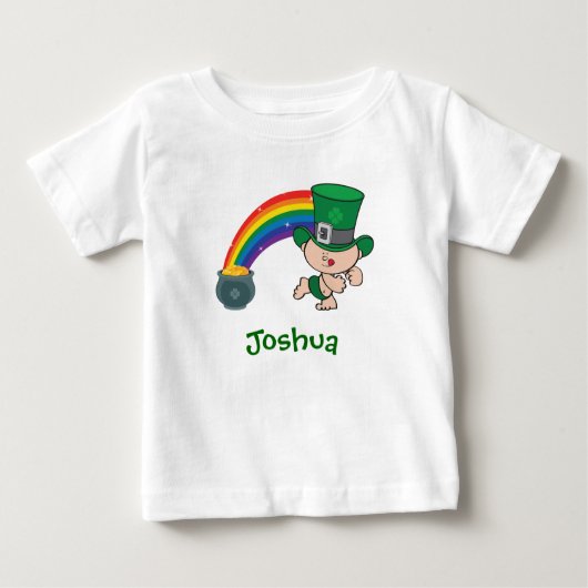 St. Patrick's Day Regenboog Peuter T-shirt (Voorkant)