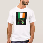 St. Patrick's Day Retro Design met Vlag van Ierlan T-shirt (Voorkant)