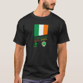 St. Patrick's Day Retro Design met Vlag van Ierlan T-shirt (Voorkant)