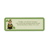 St. Patrick's Day Return Address Etiket (Voorkant)
