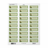 St. Patrick's Day Return Address Etiket (Full Sheet)