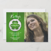 St. Patrick's Day Ribbon Foto Uitnodiging (Voorkant)