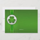 St. Patrick's Day Ribbon Foto Uitnodiging (Achterkant)