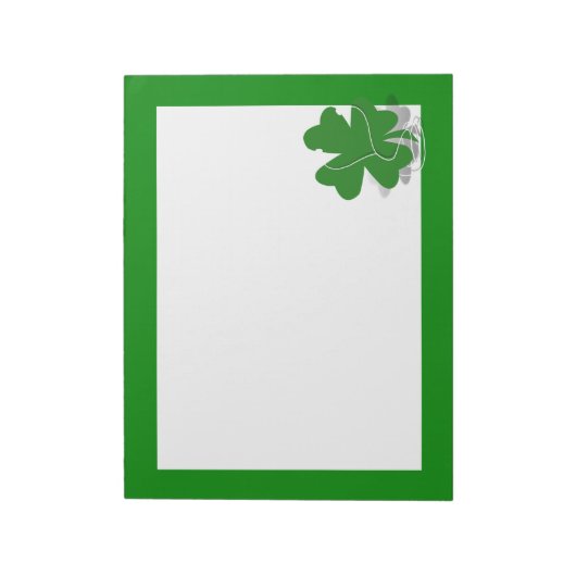 St. Patrick's Day Rish Clover Notitieblok (Linkerzijde)