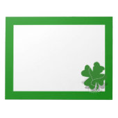 St. Patrick's Day Rish Clover Notitieblok (Voorkant)
