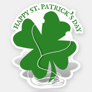 St. Patrick's Day Rish Clover Sticker