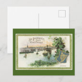  St. Patrick's Day River Scene Briefkaart (Voorkant / Achterkant)