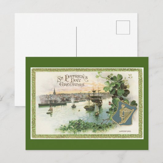 St. Patrick's Day River Scene Briefkaart (Voorkant / Achterkant)