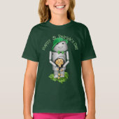 St Patrick's Day Robo-x9 With Pot of Gold T-shirt (Voorkant)