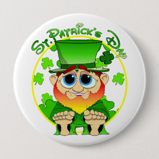 St Patrick's Day Ronde Button 4,0 Cm
