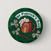 St. Patrick's Day Ronde Button 5,7 Cm (Voorkant)