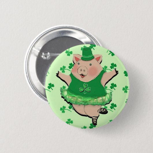 St. Patrick's Day Ronde Button 5,7 Cm (Voorkant /achterkant)
