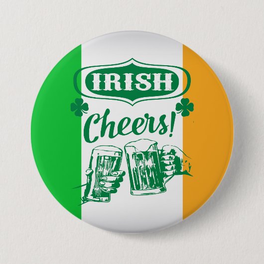 St Patrick's Day Ronde Button 7,6 Cm (Voorkant)