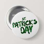 St Patrick's Day Ronde Button 7,6 Cm (Voorkant /achterkant)