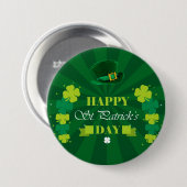 St Patrick's Day Ronde Button 7,6 Cm (Voorkant /achterkant)