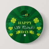 St Patrick's Day Ronde Button 7,6 Cm (Voorkant)