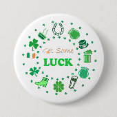 St. Patrick's Day Ronde Button 7,6 Cm (Voorkant)
