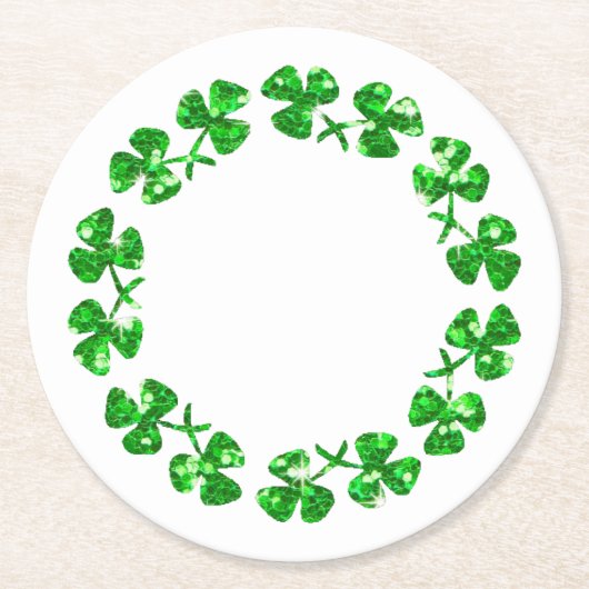St Patrick's Day Ronde Kartonnen Onderzetter (Voorkant)