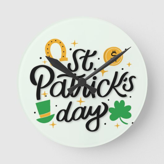 St Patricks Day Ronde Klok (Voorkant)