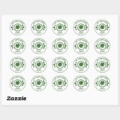 St. Patrick's Day Ronde Sticker (Vel)