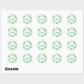 St. Patrick's Day Ronde Sticker (Vel)