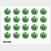 St. Patrick's Day Ronde Sticker (Vel)
