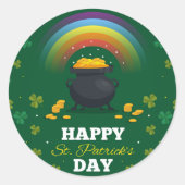 St. Patrick's Day Ronde Sticker (Voorkant)