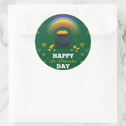 St. Patrick's Day Ronde Sticker (Tas)