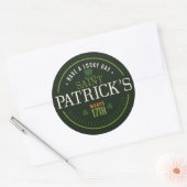 St. Patrick's Day Ronde Sticker (Envelop)