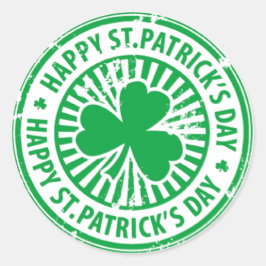 St. Patrick's Day Ronde Sticker