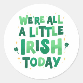 St. Patrick's Day Ronde Sticker