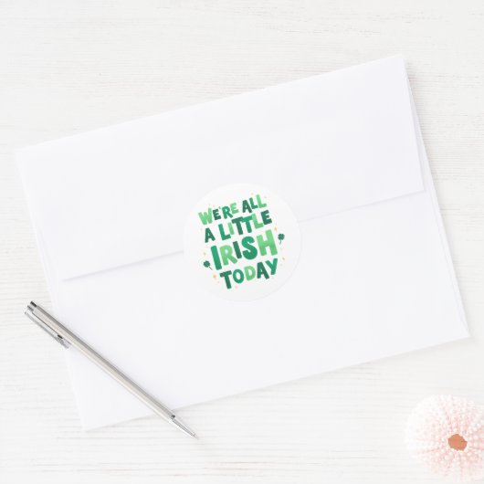 St. Patrick's Day Ronde Sticker (Envelop)