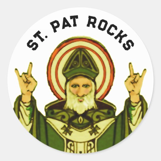 St. Patrick's Day Ronde Sticker (Voorkant)