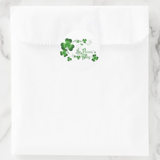 St Patricks Day Ronde Sticker (Tas)