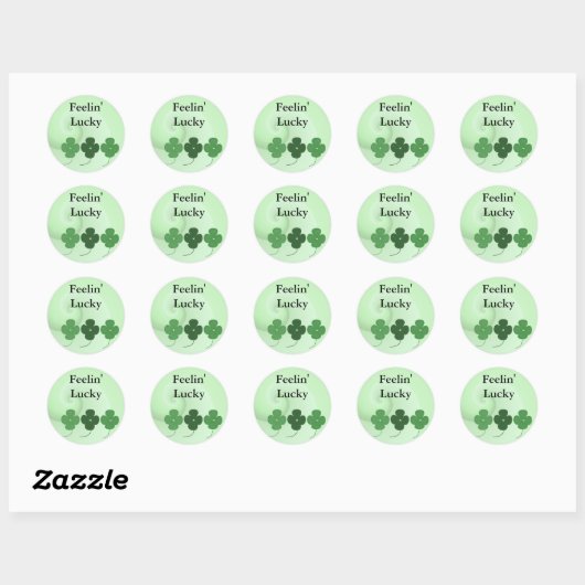 St. Patrick's Day Ronde Sticker (Vel)