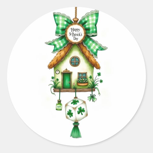 St. Patrick's Day Ronde Sticker (Voorkant)