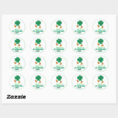St.Patrick's Day Ronde Sticker (Vel)