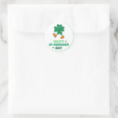 St.Patrick's Day Ronde Sticker (Tas)