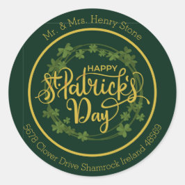 St. Patrick's Day Ronde Sticker
