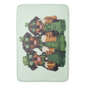 St. Patrick's Day Rottweiler Honden Badmat (Voorkant Verticaal)