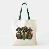 St. Patrick's Day Rottweiler Honden Tote Bag (Achterkant)