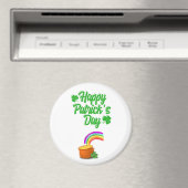 St. Patrick's Day Round Magnet (Insitu (Vaatwasser))