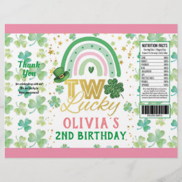 St Patrick's Day Roze Two Lucky Chip Bag Wrapper Flyer